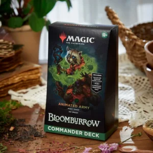 Alternative view of Commander Deck Bloomburrow: Animated Army (Red/Green) | Inglês
